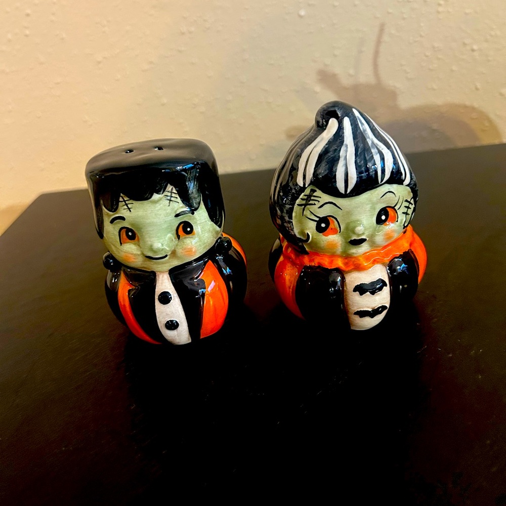 Frankenstein Halloween Salt and Pepper Shakers